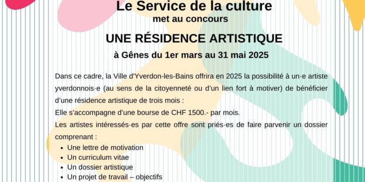 Résidence artistique – Appel à candidature